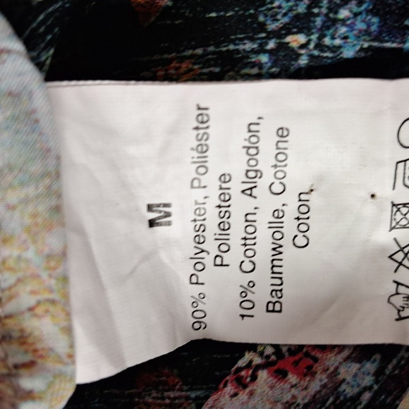 KAS New York Red Blue Embroidered Bohemian Balloon Sleeve Peasant Boho Blouse M - Picture 12 of 12